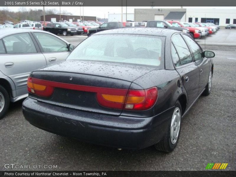 Black / Gray 2001 Saturn S Series SL2 Sedan