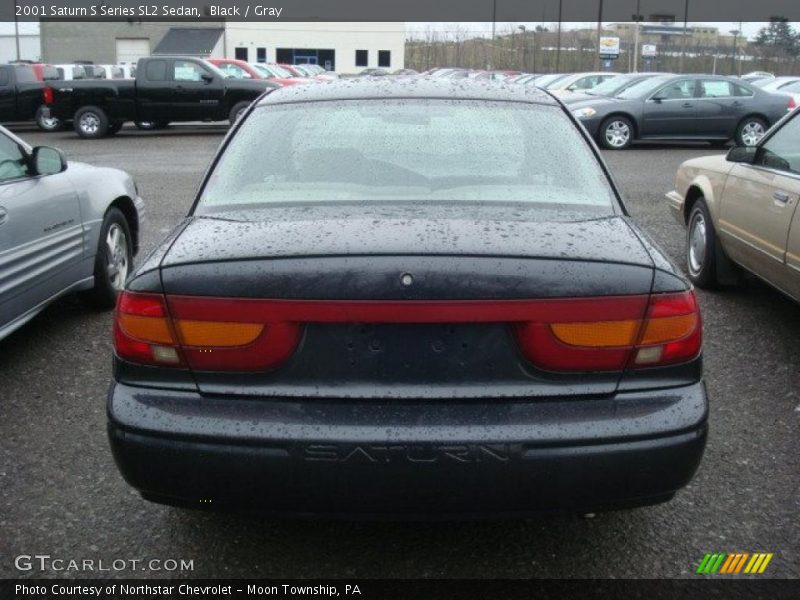 Black / Gray 2001 Saturn S Series SL2 Sedan