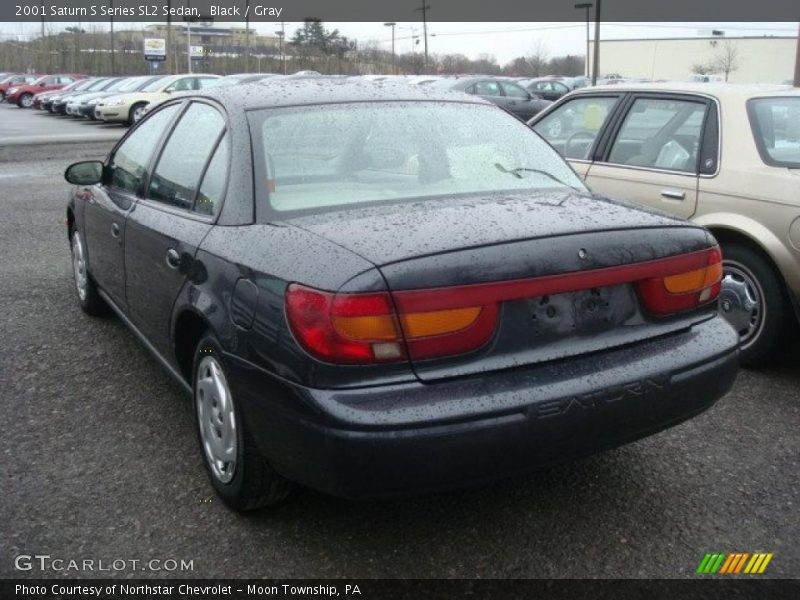 Black / Gray 2001 Saturn S Series SL2 Sedan