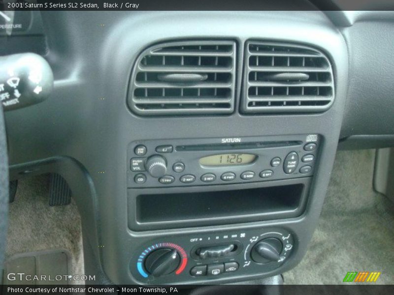 Black / Gray 2001 Saturn S Series SL2 Sedan