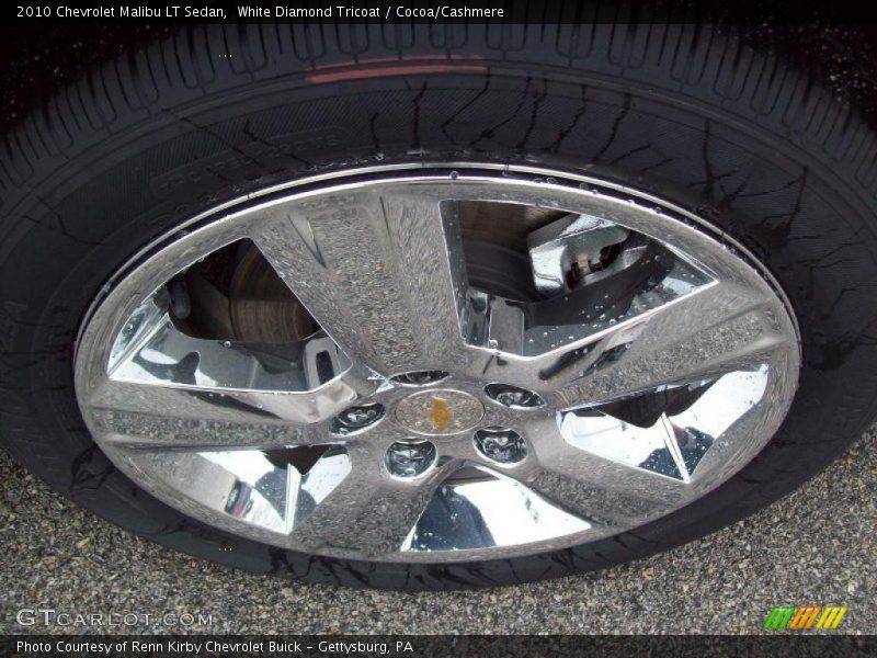 White Diamond Tricoat / Cocoa/Cashmere 2010 Chevrolet Malibu LT Sedan