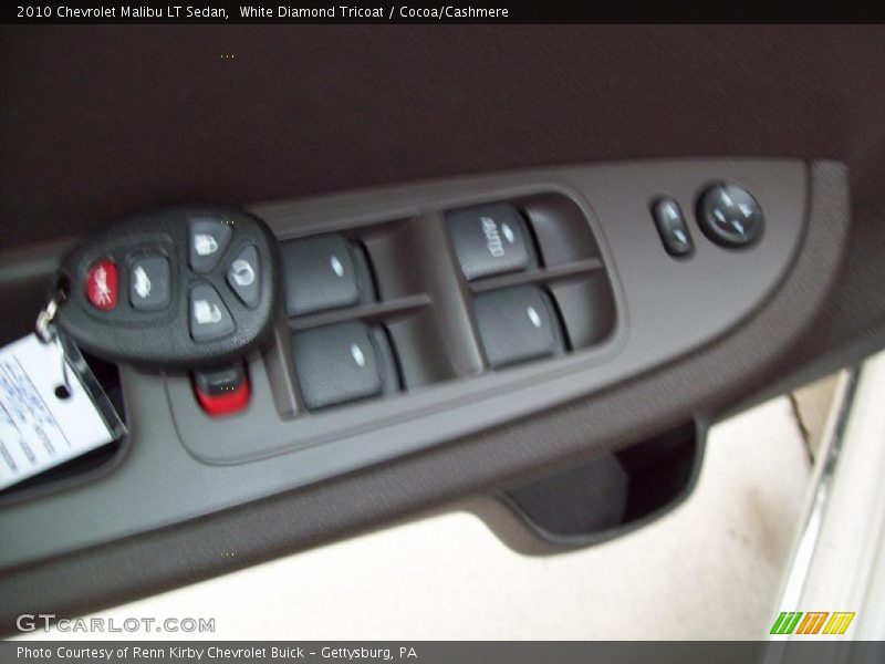 White Diamond Tricoat / Cocoa/Cashmere 2010 Chevrolet Malibu LT Sedan