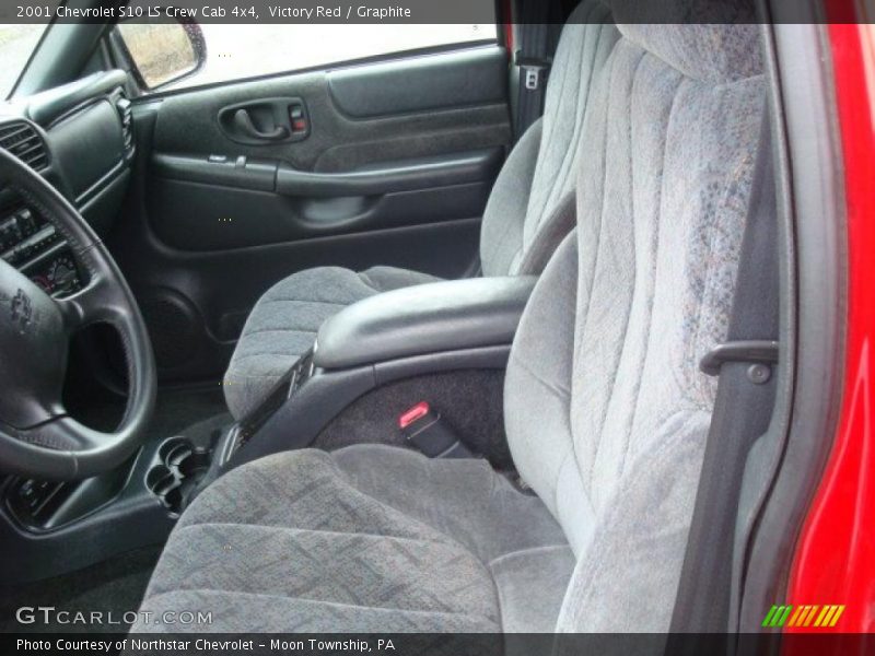 Victory Red / Graphite 2001 Chevrolet S10 LS Crew Cab 4x4