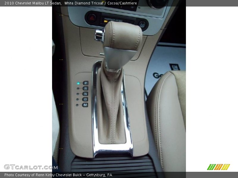 White Diamond Tricoat / Cocoa/Cashmere 2010 Chevrolet Malibu LT Sedan