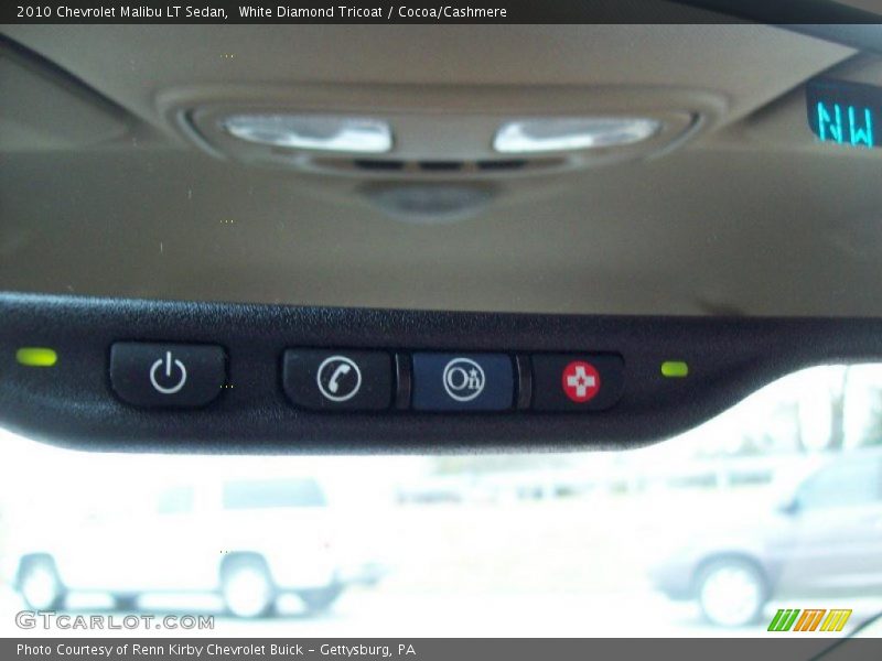 White Diamond Tricoat / Cocoa/Cashmere 2010 Chevrolet Malibu LT Sedan