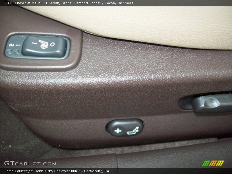 White Diamond Tricoat / Cocoa/Cashmere 2010 Chevrolet Malibu LT Sedan