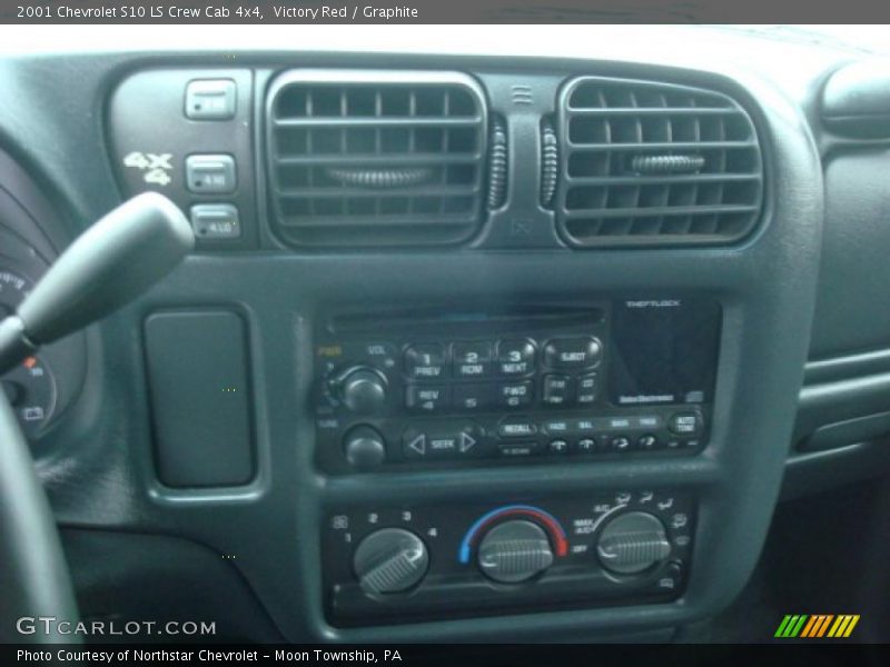 Victory Red / Graphite 2001 Chevrolet S10 LS Crew Cab 4x4