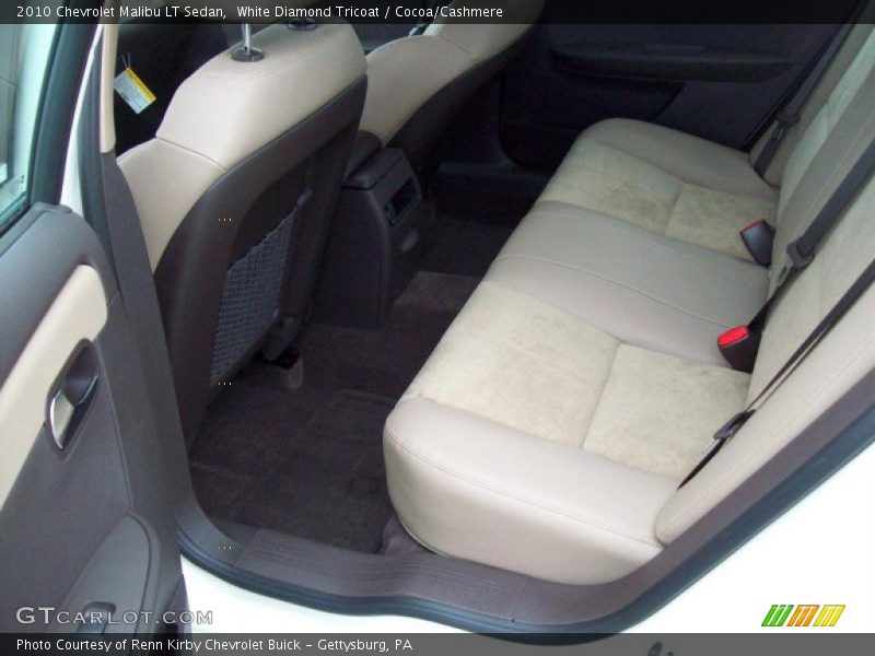 White Diamond Tricoat / Cocoa/Cashmere 2010 Chevrolet Malibu LT Sedan