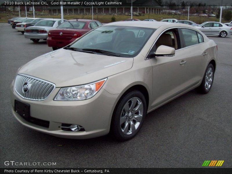 Gold Mist Metallic / Cocoa/Light Cashmere 2010 Buick LaCrosse CXL