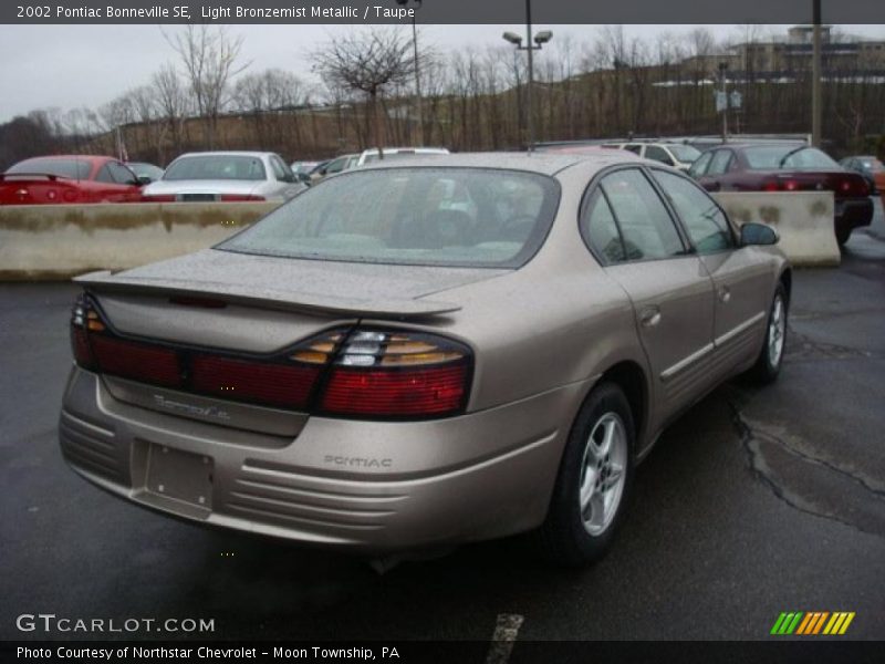 Light Bronzemist Metallic / Taupe 2002 Pontiac Bonneville SE