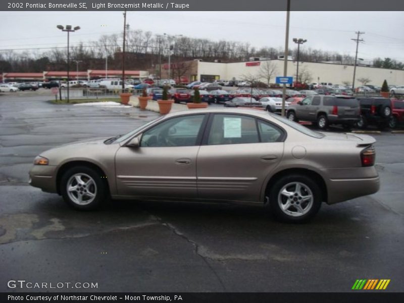 Light Bronzemist Metallic / Taupe 2002 Pontiac Bonneville SE