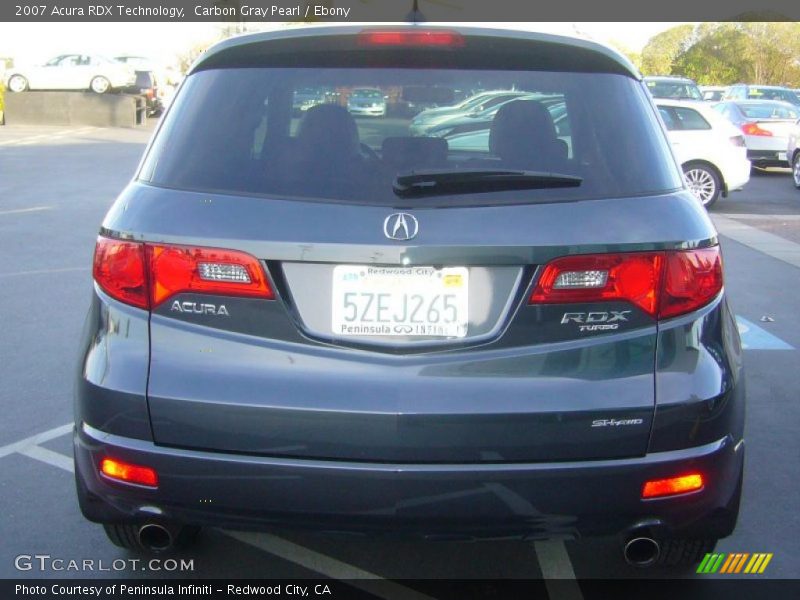 Carbon Gray Pearl / Ebony 2007 Acura RDX Technology