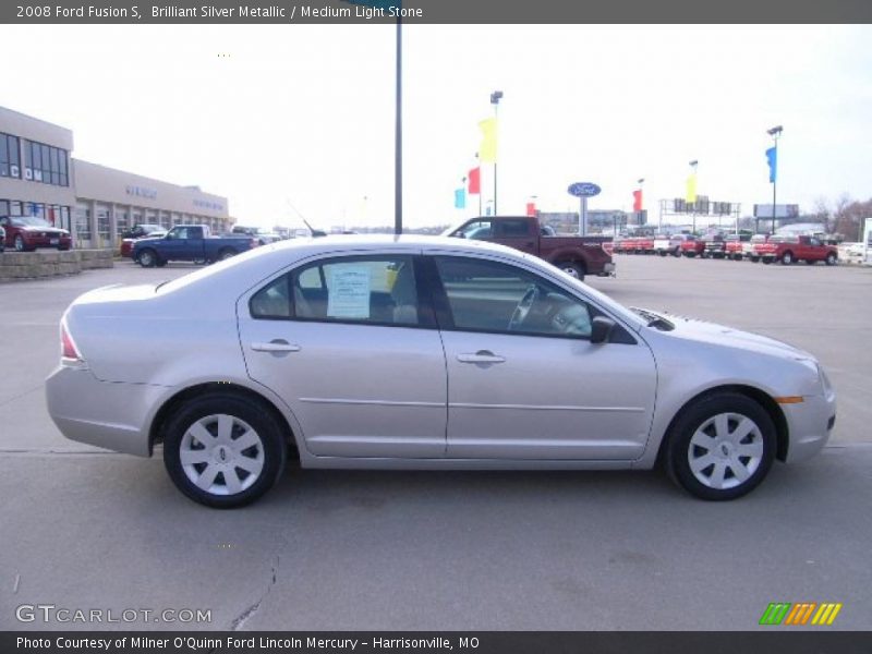 Brilliant Silver Metallic / Medium Light Stone 2008 Ford Fusion S