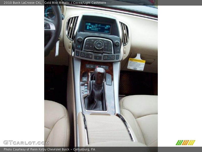 Gold Mist Metallic / Cocoa/Light Cashmere 2010 Buick LaCrosse CXL