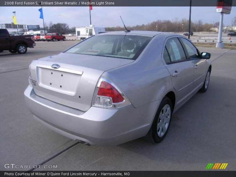 Brilliant Silver Metallic / Medium Light Stone 2008 Ford Fusion S