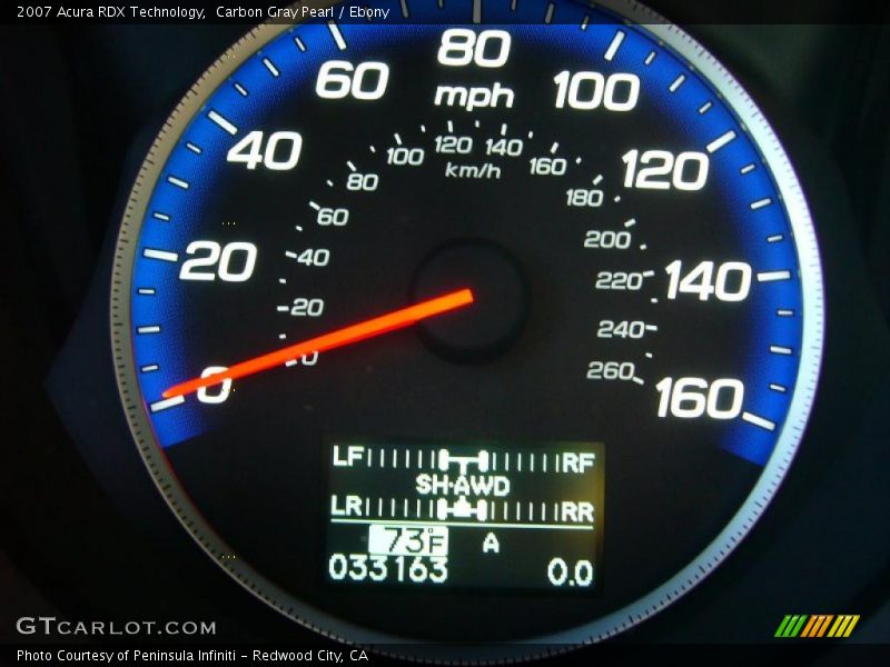 Carbon Gray Pearl / Ebony 2007 Acura RDX Technology