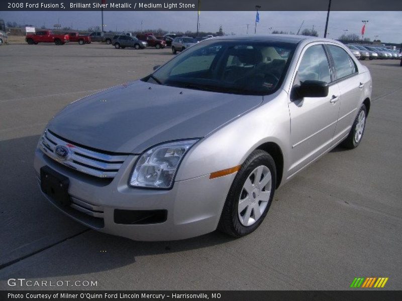 Brilliant Silver Metallic / Medium Light Stone 2008 Ford Fusion S