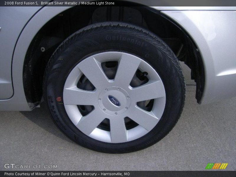 Brilliant Silver Metallic / Medium Light Stone 2008 Ford Fusion S