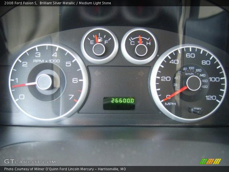 Brilliant Silver Metallic / Medium Light Stone 2008 Ford Fusion S