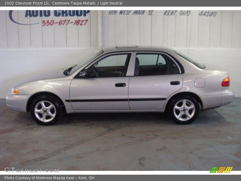 Cashmere Taupe Metallic / Light Neutral 2002 Chevrolet Prizm LSi