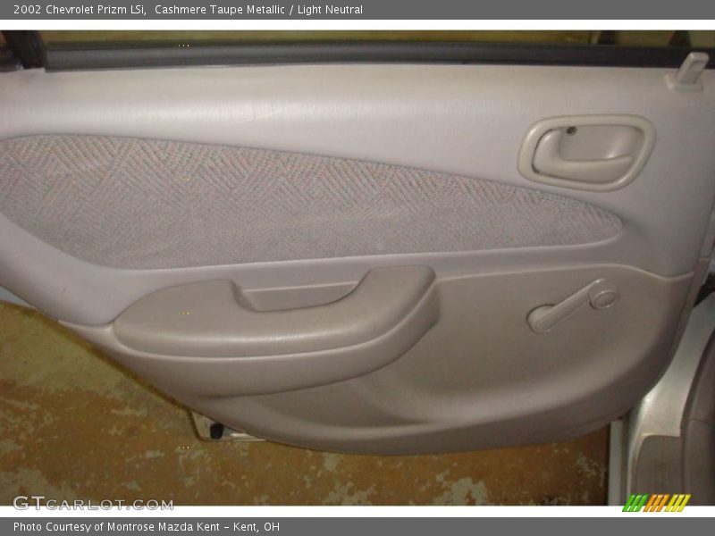Cashmere Taupe Metallic / Light Neutral 2002 Chevrolet Prizm LSi