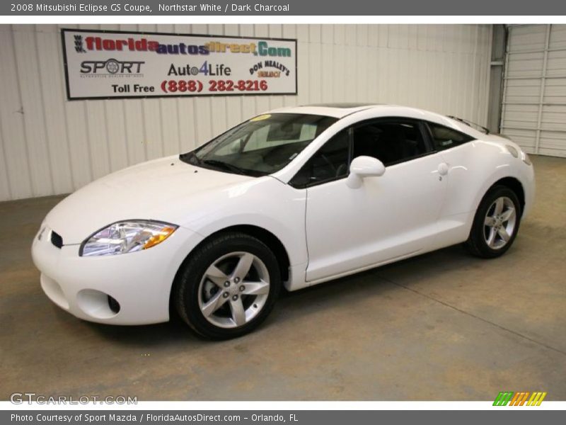 Northstar White / Dark Charcoal 2008 Mitsubishi Eclipse GS Coupe