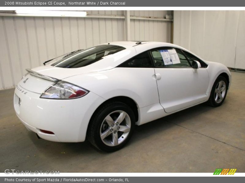 Northstar White / Dark Charcoal 2008 Mitsubishi Eclipse GS Coupe