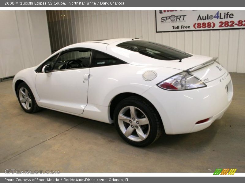Northstar White / Dark Charcoal 2008 Mitsubishi Eclipse GS Coupe
