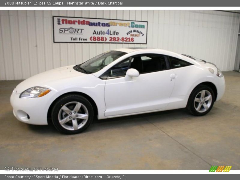 Northstar White / Dark Charcoal 2008 Mitsubishi Eclipse GS Coupe