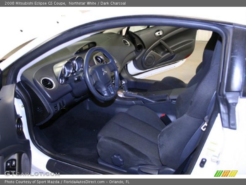 Northstar White / Dark Charcoal 2008 Mitsubishi Eclipse GS Coupe