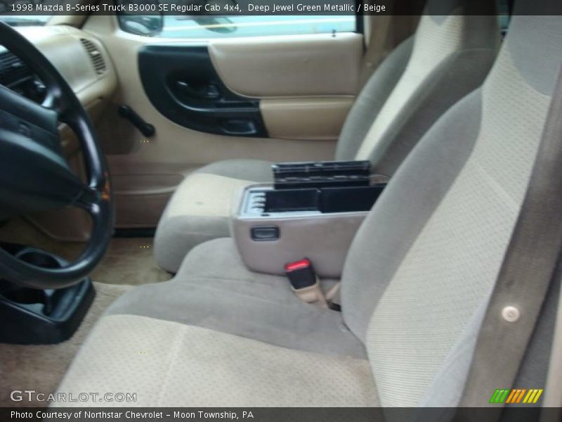 Deep Jewel Green Metallic / Beige 1998 Mazda B-Series Truck B3000 SE Regular Cab 4x4