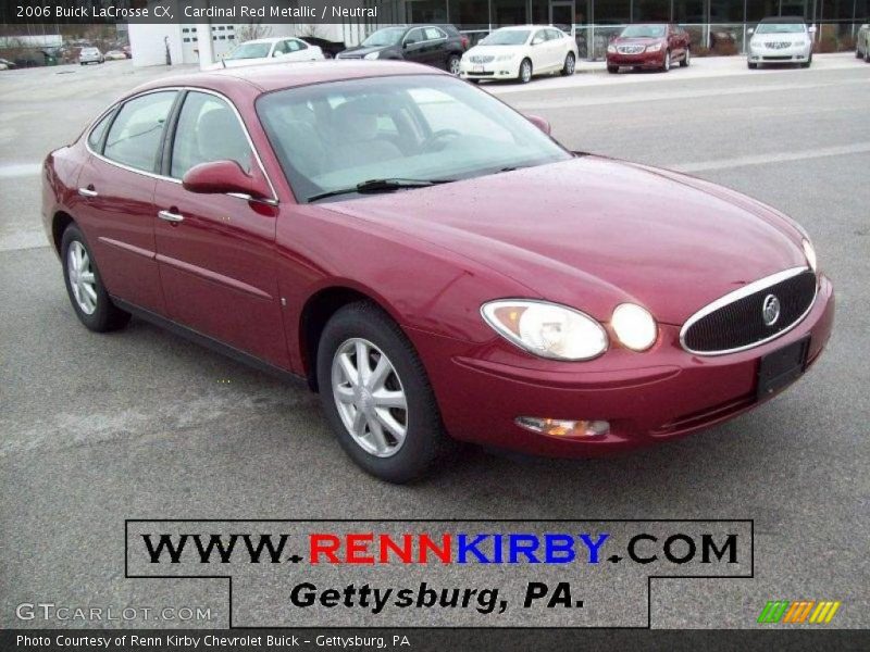 Cardinal Red Metallic / Neutral 2006 Buick LaCrosse CX