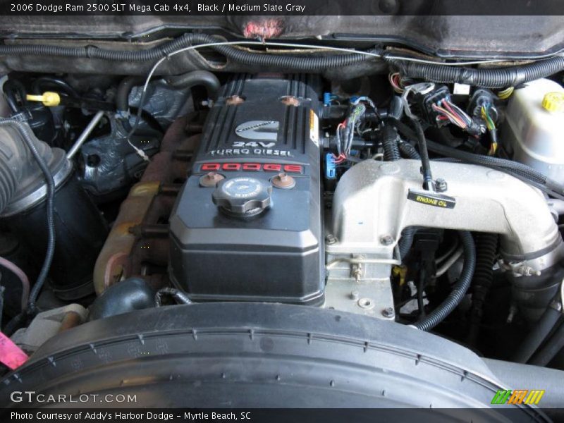 Black / Medium Slate Gray 2006 Dodge Ram 2500 SLT Mega Cab 4x4