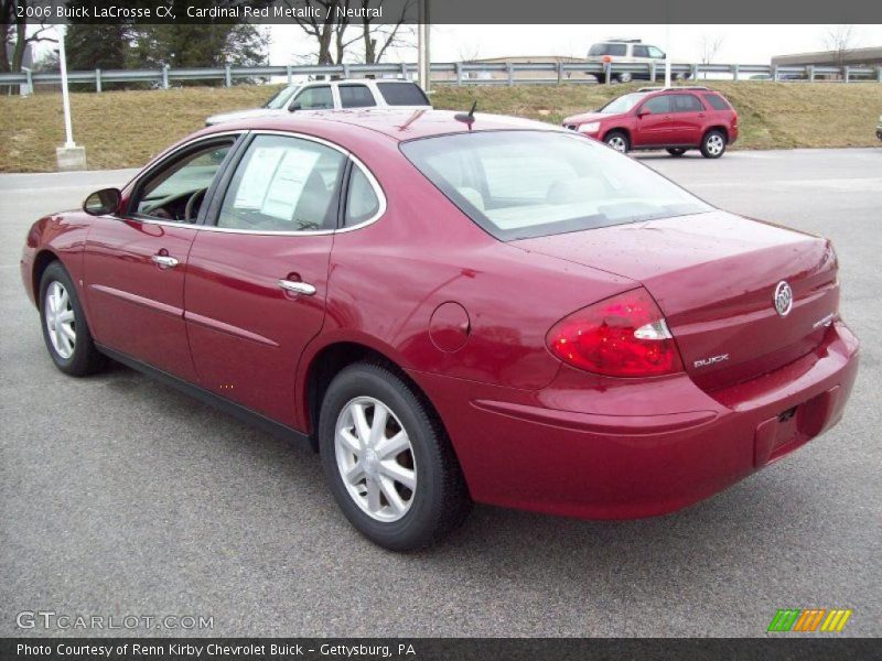 Cardinal Red Metallic / Neutral 2006 Buick LaCrosse CX