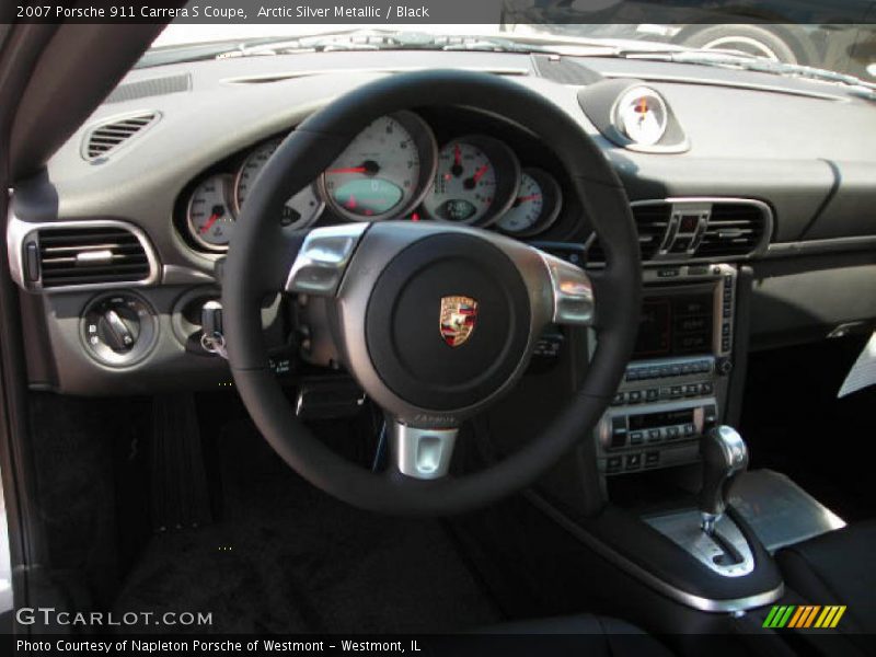 Arctic Silver Metallic / Black 2007 Porsche 911 Carrera S Coupe