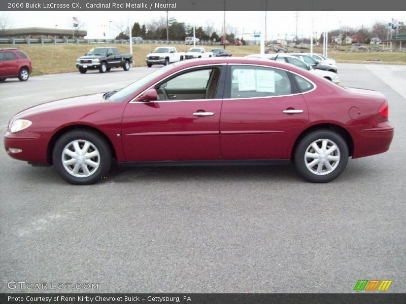 Cardinal Red Metallic / Neutral 2006 Buick LaCrosse CX