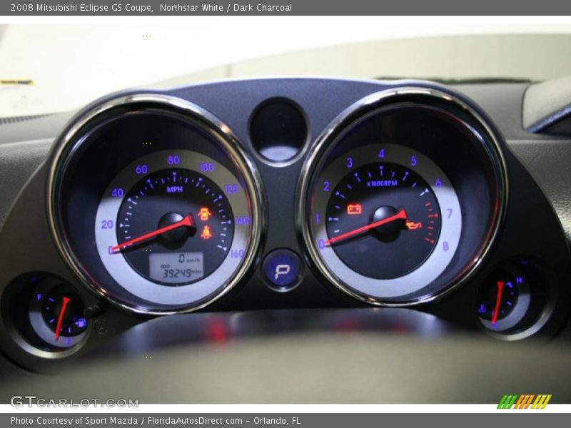 Northstar White / Dark Charcoal 2008 Mitsubishi Eclipse GS Coupe