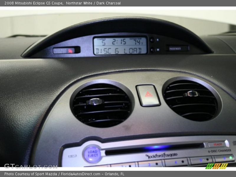 Northstar White / Dark Charcoal 2008 Mitsubishi Eclipse GS Coupe