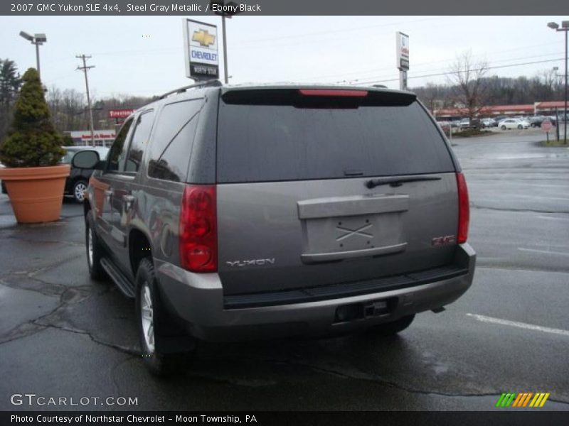 Steel Gray Metallic / Ebony Black 2007 GMC Yukon SLE 4x4