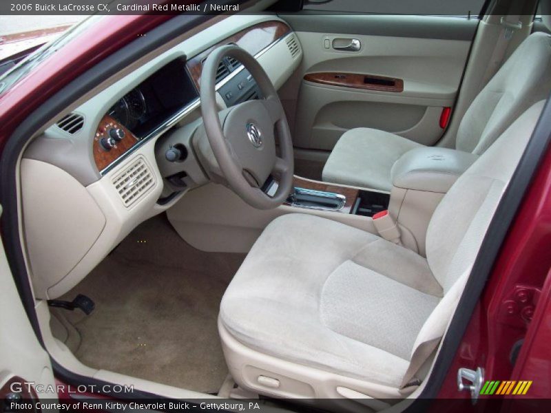 Cardinal Red Metallic / Neutral 2006 Buick LaCrosse CX
