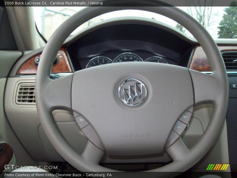 Cardinal Red Metallic / Neutral 2006 Buick LaCrosse CX
