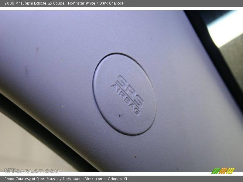 Northstar White / Dark Charcoal 2008 Mitsubishi Eclipse GS Coupe