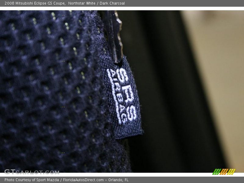 Northstar White / Dark Charcoal 2008 Mitsubishi Eclipse GS Coupe
