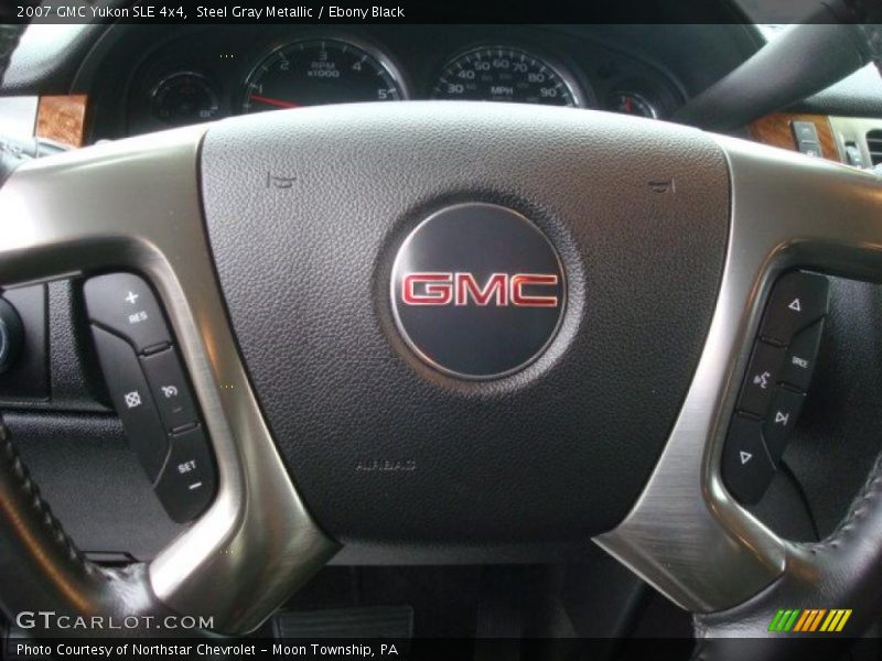 Steel Gray Metallic / Ebony Black 2007 GMC Yukon SLE 4x4