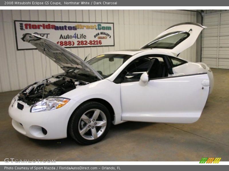 Northstar White / Dark Charcoal 2008 Mitsubishi Eclipse GS Coupe