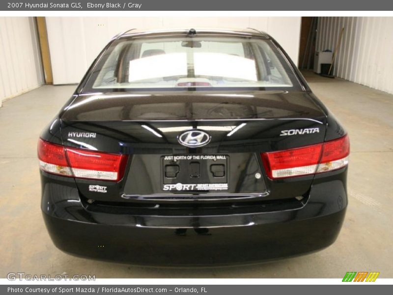 Ebony Black / Gray 2007 Hyundai Sonata GLS