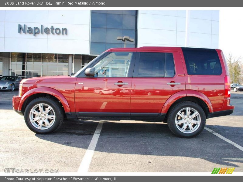 Rimini Red Metallic / Almond 2009 Land Rover LR3 HSE