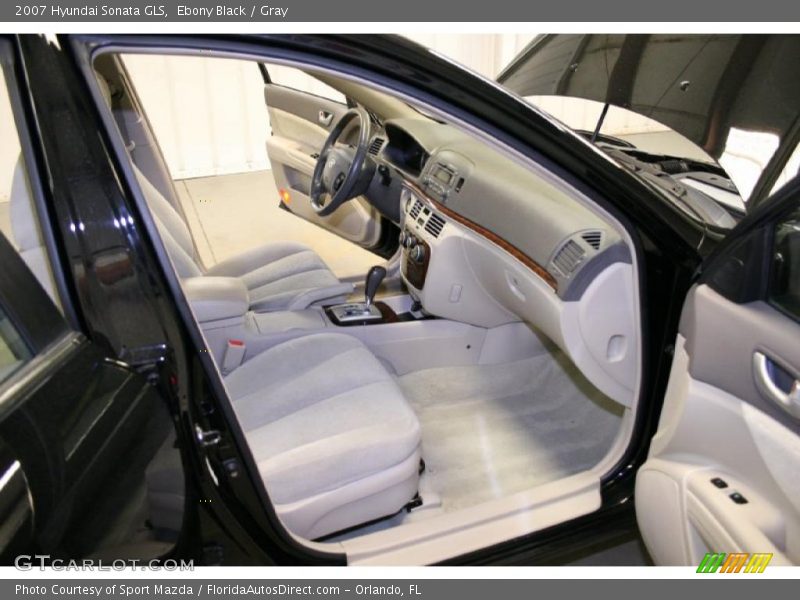 Ebony Black / Gray 2007 Hyundai Sonata GLS