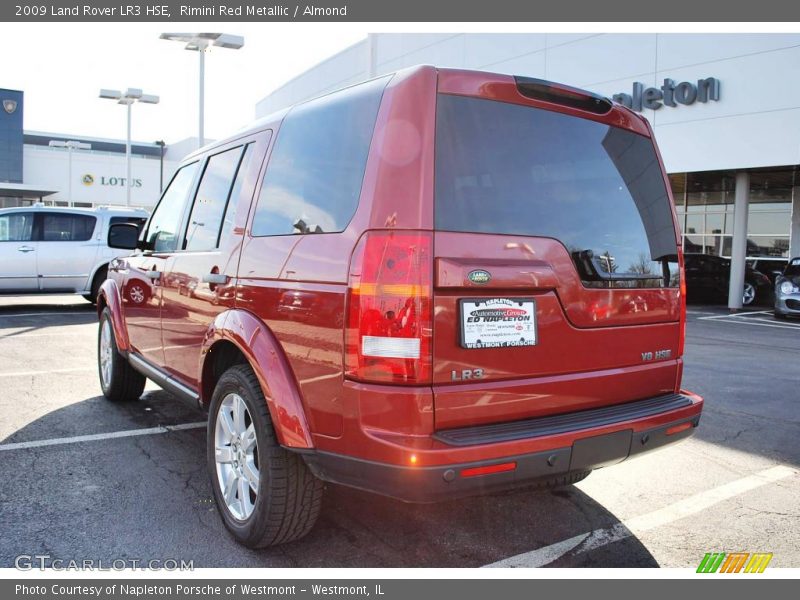 Rimini Red Metallic / Almond 2009 Land Rover LR3 HSE