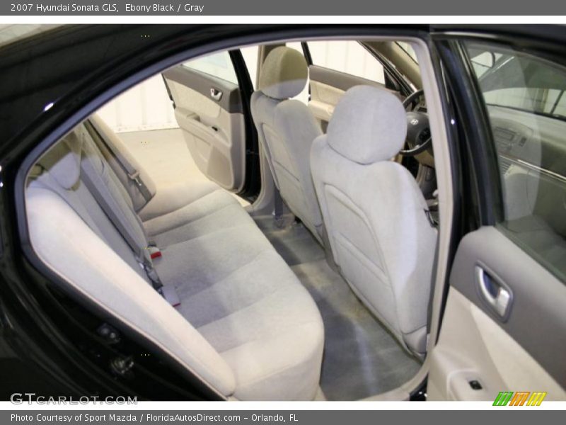Ebony Black / Gray 2007 Hyundai Sonata GLS